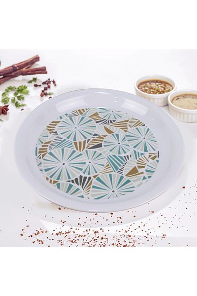 rexa Round Melamine Serving Tray 40 cm
