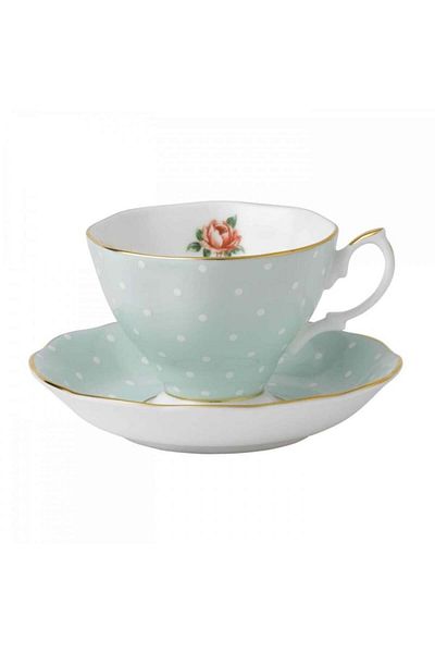 Royal Albert Polka Rose tea cup and saucer