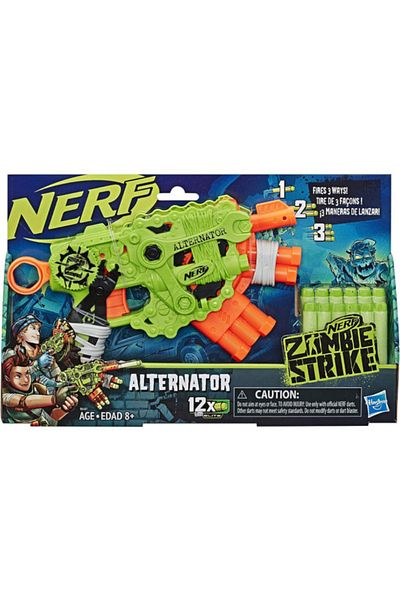 Hasbro Nerf Zombie Strike Alternator Blaster with 12 projectiles