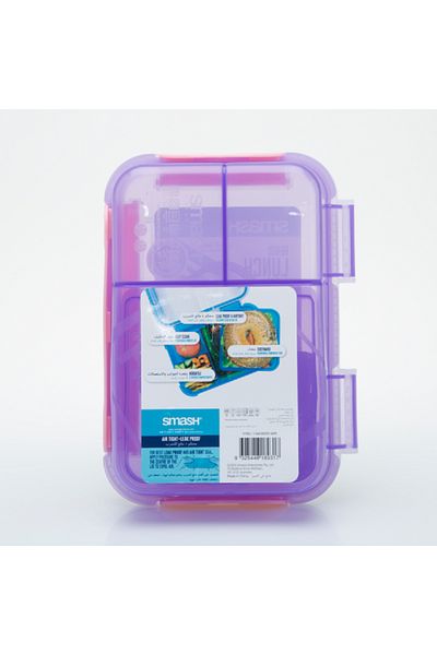Smash Bento Leak Proof Dishwasher Safe Lunch Box Assorted Color 1.6 Liter