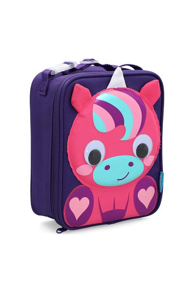 Smash 3D Animal Unicorn Design Zipper Closure Lightweight Lunch Bag Multicolor