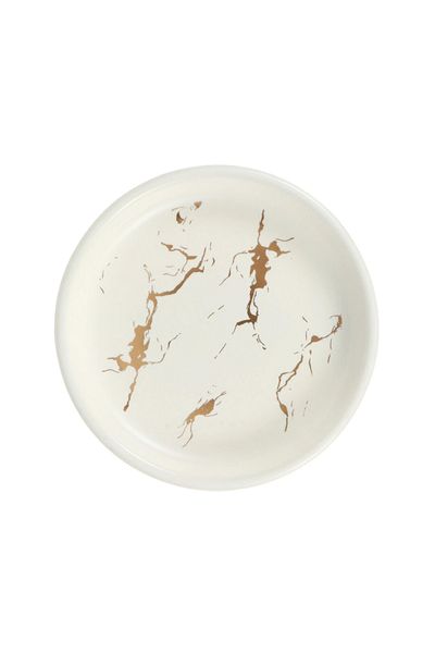 rexa White Marble Effect Ceramic Soap Dishes