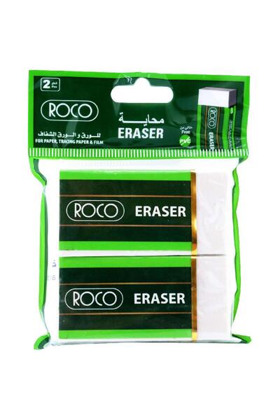 Roco Large White Plastic Eraser – Clean and Smooth Erasing for School and Off...
