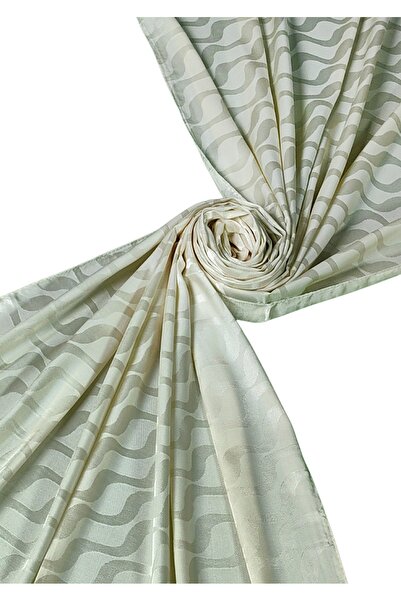 mim eşarp Σάλι με μοτίβο Waterway Jacquard με μεταξένια υφή 75x190 cm