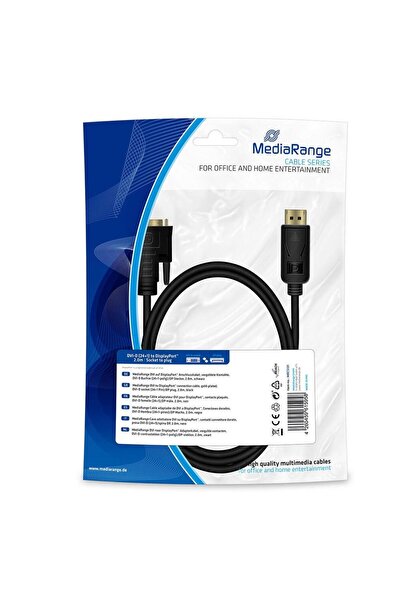 MediaRange Cablu MediaRange DVI - DisplayPort, 2 m, Negru