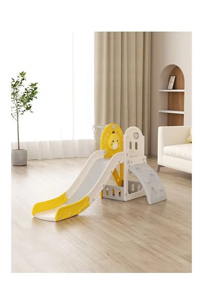 FULLJOY Duck slide with climbing board and basketball