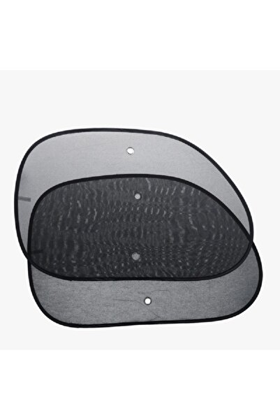 AUTOSMART مظلة سيارة كبيرة الحجم من قطعتين، جانبية، سوداء اللون