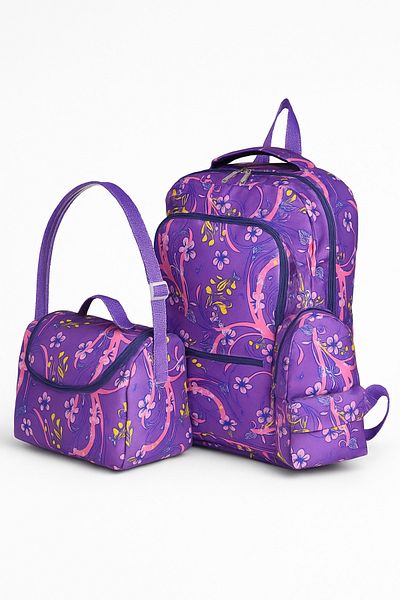 Wander Set de 3 rucsacuri școlare pentru copii – rucsac cu model, cutie de prânz și suport pentru stilou