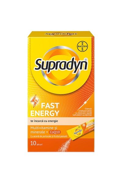 Supradyn Multivitamins and Minerals Supradyn Fast Energy, 10 Sachets, Bayer