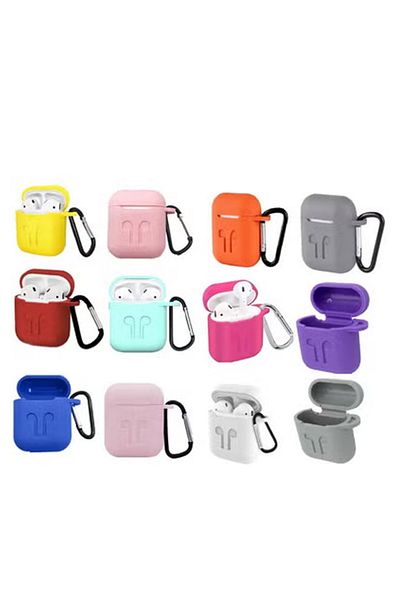 Generic Shockproof Silicone Protective Case Cover for Apple AirPods 12 Colors