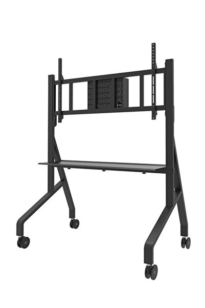 NEOMOUNTS Neomounts FL50-575BL1 mobile monitor stand, 125 kg, 65-110" (Black)