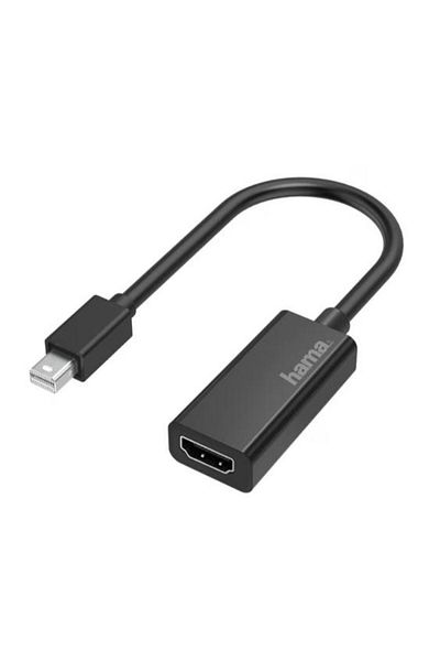 Hama Adaptor Mini DisplayPort - HDMI Hama 200332, UHD 4K (Negru)