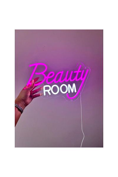 OBRO Lampa decorativa LED "Beauty Room" roz pentru perete sau masa, iluminare USB, design modern