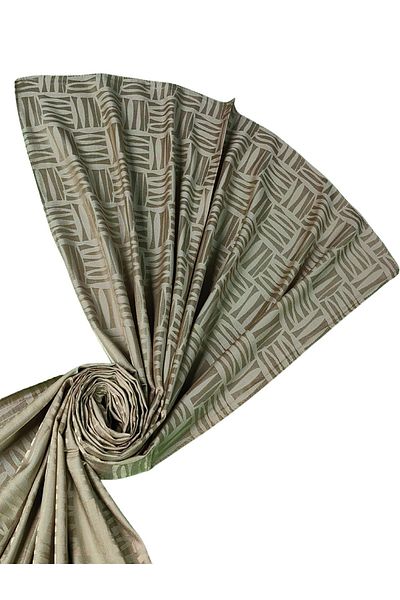 mim eşarp Silky Textured Jacquard Geometric Patterned Shawl 75X190 cm