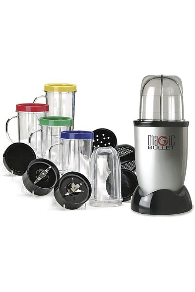 Magic Bullet 21-Piece Kitchen Food Processor Set 220 W MG21 Clear/Black/Silver