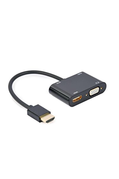 Gembird Adaptor Gembird A-HDMIM-HDMIFVGAF, HDMI, VGA, 4K/30Hz (Negru)