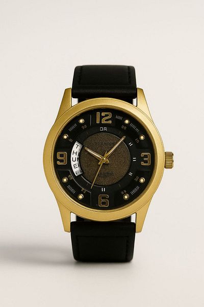 essentialneedsforall Ticarto Water Resistant Genuine Leather Watch
