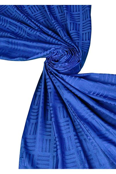 mim eşarp Șal Jacquard cu Textură Mătăsos și Motiv Geometric 75x190 cm