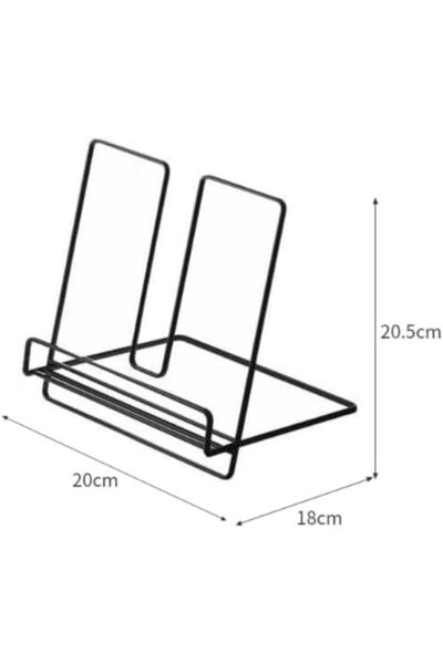 Saharaz Foldable Iron Bookshelf, Simple and Elegant, 30x40 Cm, Weigh Only 0.81 Pounds, Suitable for Desktop