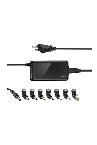 Hama Incarcator universal pentru notebook HAMA Slim and Light 200000, 19 V, 65 W, 8 mufe (Negru)