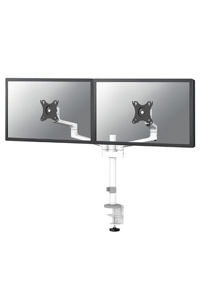 NEOMOUNTS Neomounts DS60-425WH2 2-Monitor Mount, 17"-27", 16 kg, VESA 75x75, 100x100 (White)