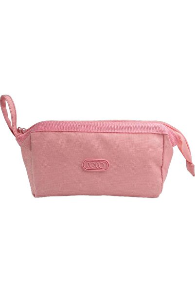 Roco Soft Pencil Case – Peach Top-Opening Design with Reinforced Metal Frame