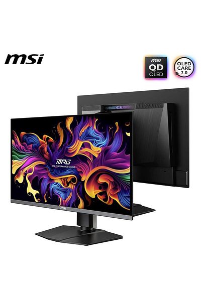 MSI MSI MPG 26.5" Gaming Monitor QD-OLED, UHD, 240Hz, 0.03ms, Pivot, HDMI/DP, Black