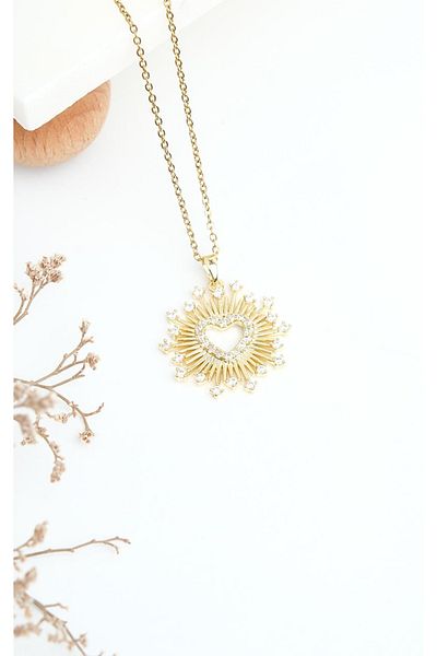 Jack Ferrero Gold Steel Women's Necklace (316L Steel)