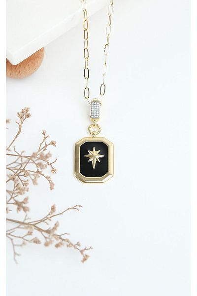 Jack Ferrero Gold Steel Women's Necklace (316L Steel)