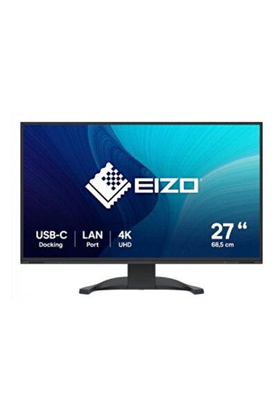 Eizo Monitor FlexScan Ultra HD de 27", IPS LED, HDMI, DisplayPort, Pivot, Negru