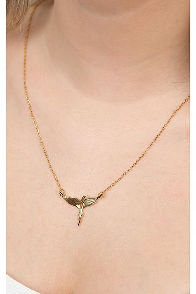 Jack Ferrero Gold Steel Women's Necklace (316L Steel)