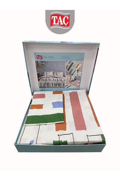Taç Legrand Green Ranforce Young Fashion Double Duvet Cover Set