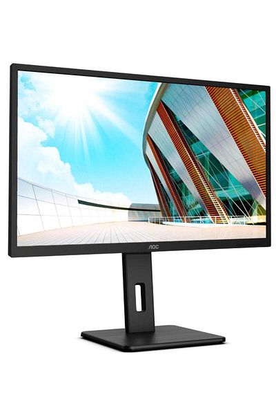 Aoc AOC 31.5" QHD IPS LED Monitor, 75Hz, Built-in Speakers, Adjustable Stand, Black
