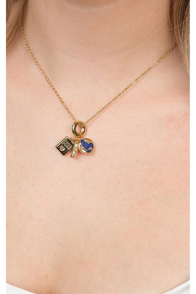 Jack Ferrero Gold Steel Women's Necklace (316L Steel)