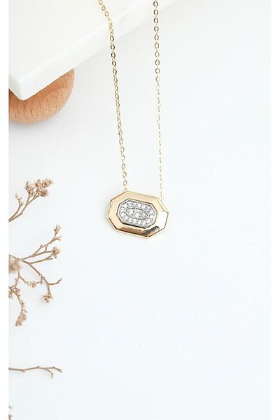 Jack Ferrero Gold Steel Women's Necklace (316L Steel)