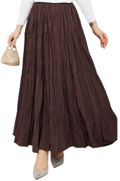 BAGLAN Women's Ayrobin Kıraş Skirt Elastic Bgl-St04350