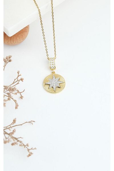 Jack Ferrero Gold Steel Women's Necklace (316L Steel)