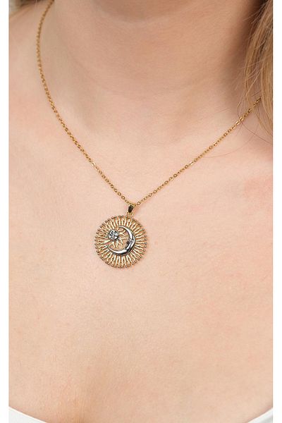 Jack Ferrero Gold Steel Women's Necklace (316L Steel)