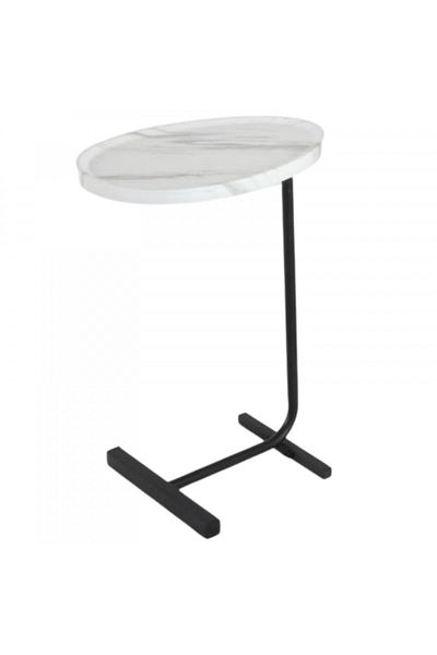 rexa modern C-shaped side table
