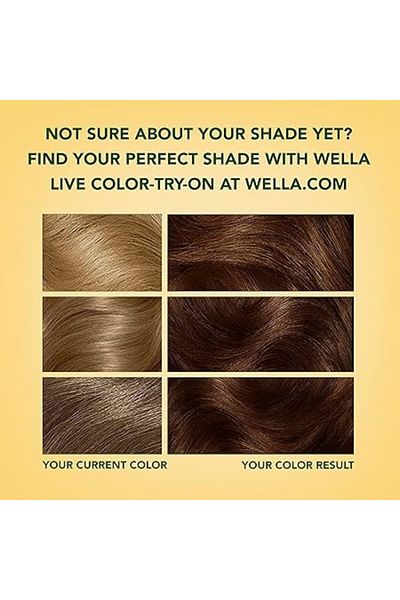 Wella Soft Color Kit 40 Medium Brown Vegan Ammonia-Free Natural Medium Brown Shade with 100%