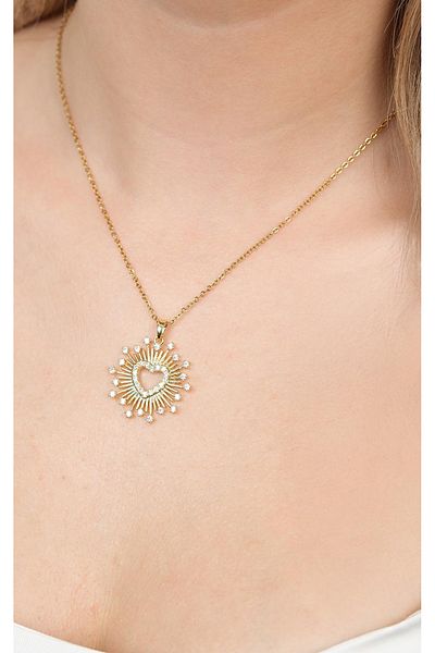 Jack Ferrero Gold Steel Women's Necklace (316L Steel)