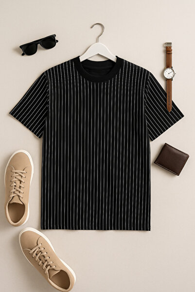 FATELLA Ανδρικό μπλουζάκι με κοντό μανίκι και λαιμόκοψη ποδηλατικού τύπου σε ...