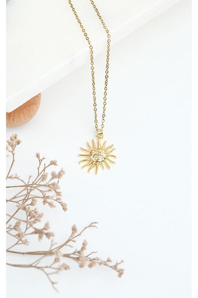 Jack Ferrero Gold Steel Women's Necklace (316L Steel)
