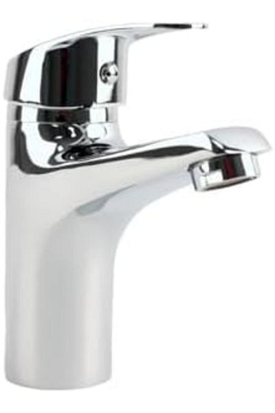 GENERAL Short Automatic Sink Mixer Model Mega 1 Chrome Non-Rust with Hot/Cold Extension Hoses WAHAJ