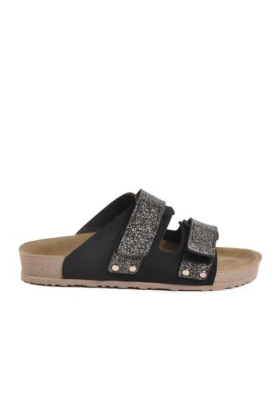 AYAKMOD Black Lightweight Velcro Women's Slippers 20-009 Z