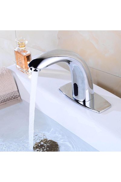 GENERAL Italian Automatic Bathroom Faucet with Sensor, Touchless Motion Kitchen Sink Faucet, Battery Operate