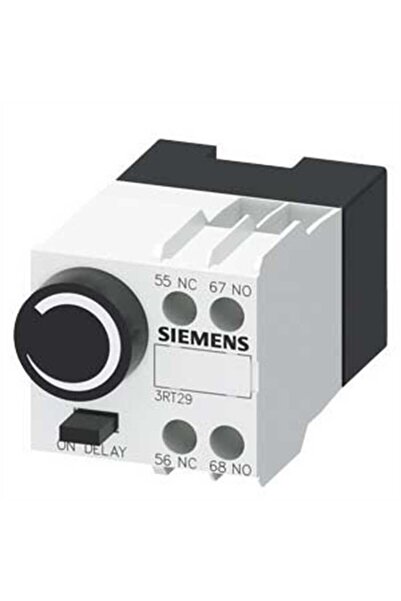 Siemens 3RT2926-2PA11 Pnömatik Zaman Rölesi Bloğu Açık Gecikme 1 ... 60 S 1NO...