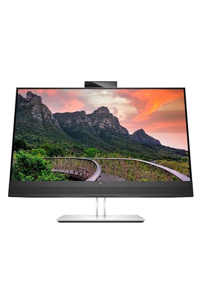 HP Monitor LED IPS de 27", QHD, HDMI/DP, cameră web de 5MP, argintiu/negru