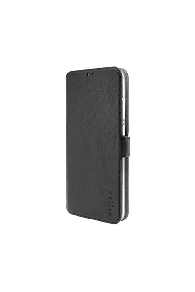 FIXED Husa pentru telefon TCL 501, Fixed, Piele ecologica/TPU, Negru