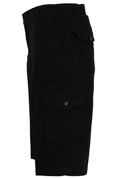 Modarar Men's Linen Capri Cargo Pocket Bermuda Regular Rar01355